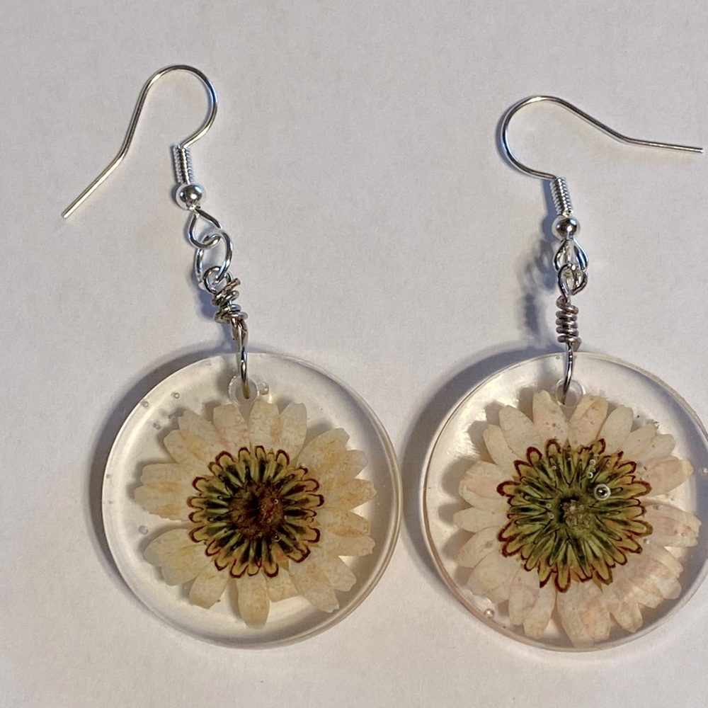 Handmade resin earrings
